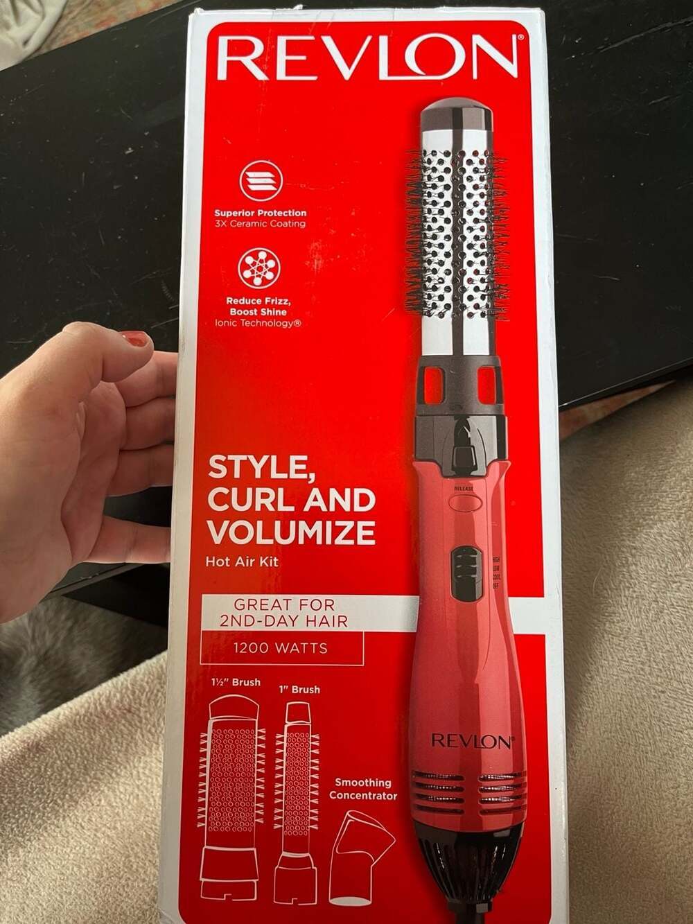 Revlon Style, Curl and Volumize 1200W Hot Air Kit with 3 Attachments